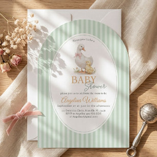 Mother Goose and Gosling Baby Shower Invitation