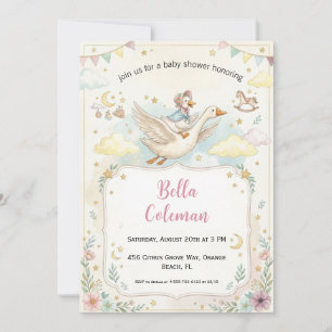 mother goose baby shower invitations