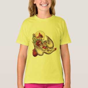 Mother Goose Child Antique Illustration T-Shirt