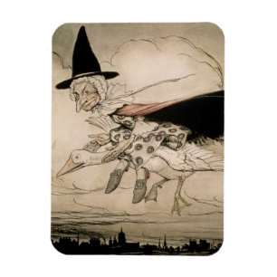 Mother Goose, frontispiece of 'Mother Goose The Ol Magnet