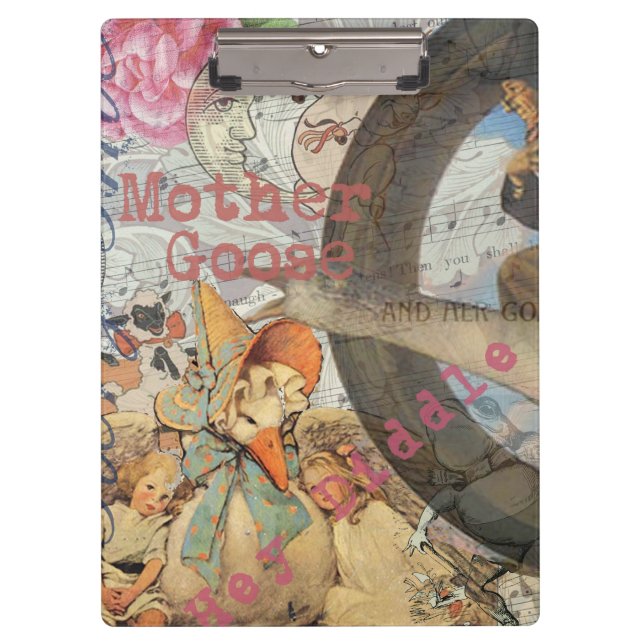 Mother Goose Nursery Rhyme Fairy Tale Clipboard (Front)