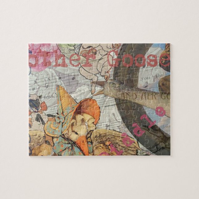 Mother Goose Nursery Rhyme Fairy Tale Jigsaw Puzzle (Horizontal)