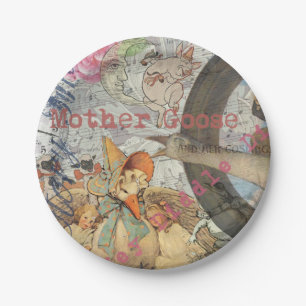 Mother Goose Nursery Rhyme Fairy Tale Paper Plate