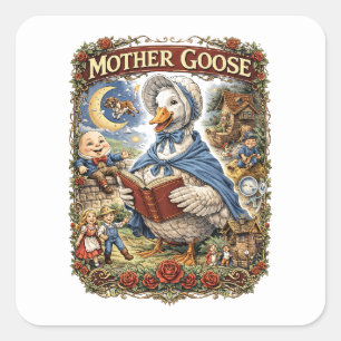 Mother Goose Square Sticker