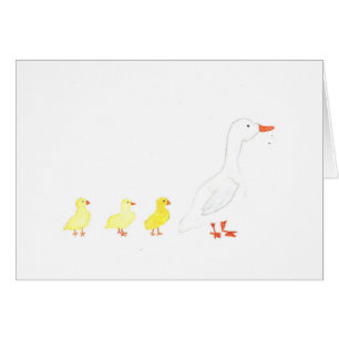 Mother Goose Watercolor Print Greeting Card