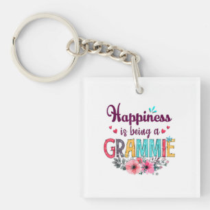 Mother Happiness Is Being A Grammie Ever Birthday Key Ring