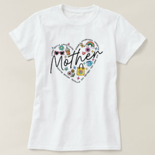 Mother Heart Cute Doodles Uplifting T-Shirt