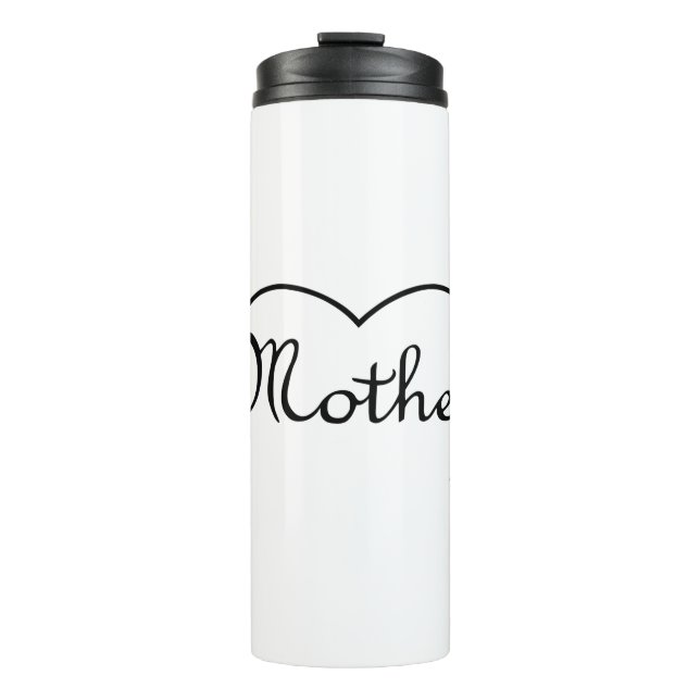 Mother heart design thermal tumbler (Front)