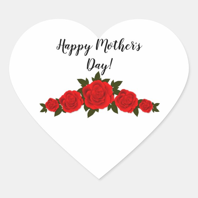Mother   heart sticker (Front)