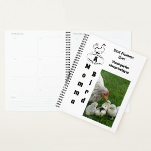 Mother Hen Best Momma Ever Photo Name Planner