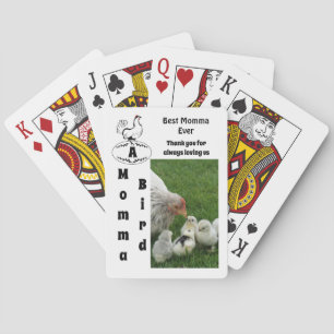 Mother Hen Best Momma Ever Photo Name Playing Cards