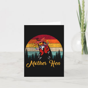 Mother Hen Chicken Farming Mothers Day Card