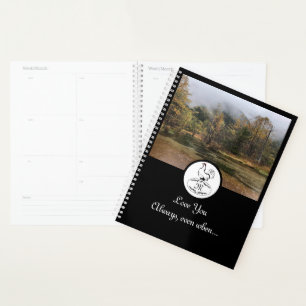 Mother Hen Nesting on a Monogram Egg Photo Planner