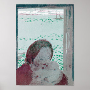 Mother Holding Baby, Maurice Denis Poster