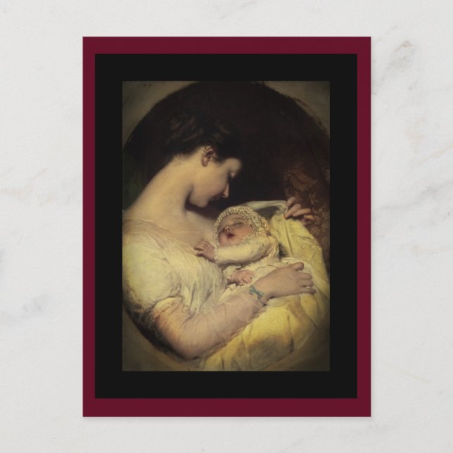 Mother Holding Baby Postcard (Front)