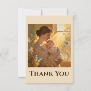 Mother Hugging Her Baby - Mother's Day Thank You Card