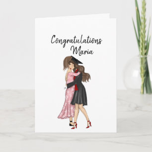 Mother Hugging Her Graduate Graduation Greeting Card