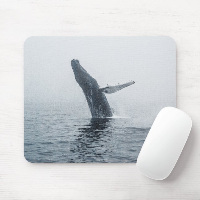 Mother Humpback Whale Mouse Pad (With Mouse)