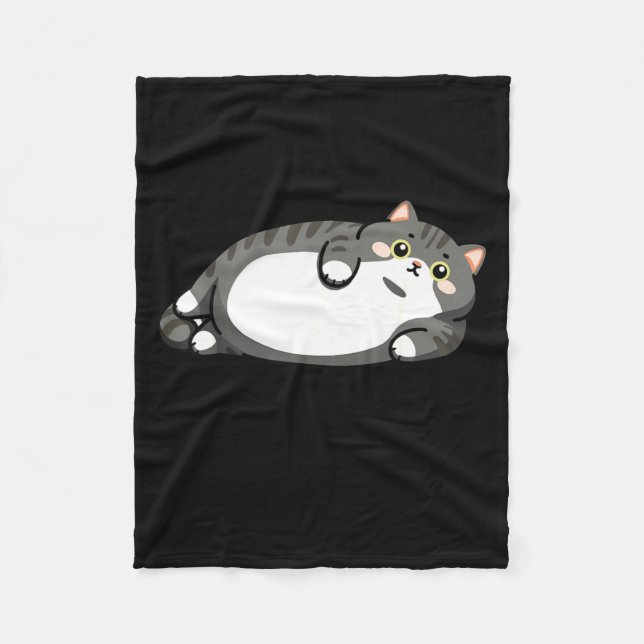 Mother, I Am But Skin And Bones Funny Cat Mom Cat  Fleece Blanket (Front)