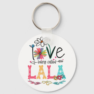 Mother I Love Being Called Lala Sunflower Birthday Key Ring