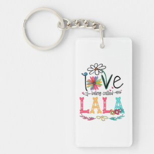 Mother I Love Being Called Lala Sunflower Birthday Key Ring