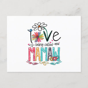 Mother I Love Being Called Mamaw Sunflower Postcard