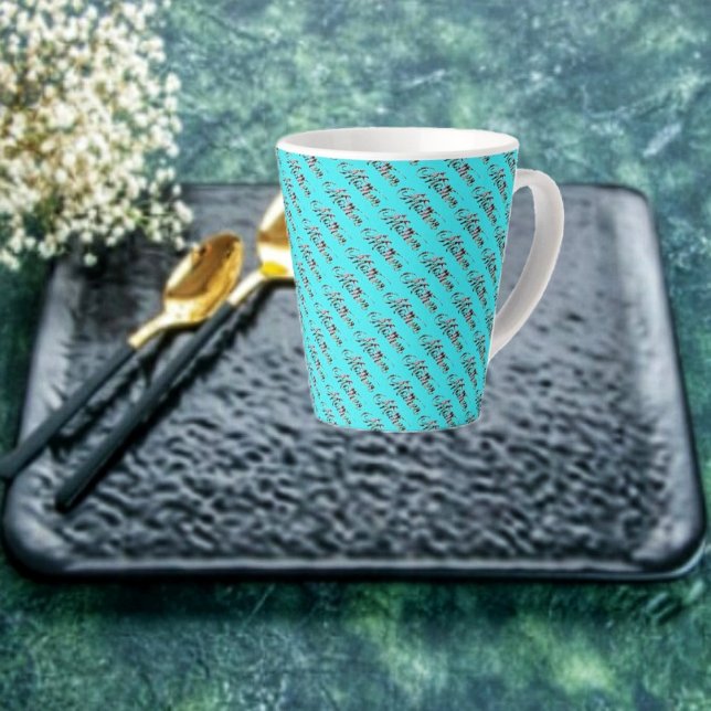 Mother, In a Word  Latte Mug (This latte Mug is designed with "Mother" in mind!)
