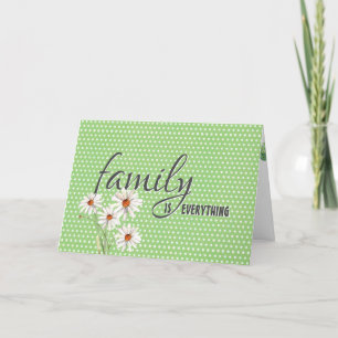 Mother-in-law Birthday Daisies On Polka Dots Card