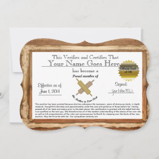 Mother in Law Certificate - humour