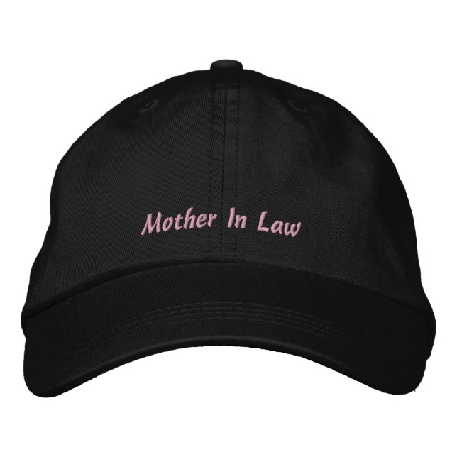 Mother In Law Embroidered Hat (Front)