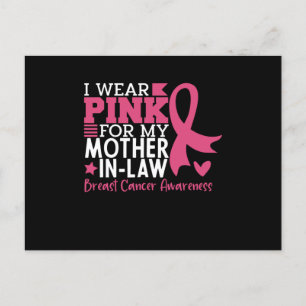 Mother In Law Family Matching Breast Cancer Gift Postcard