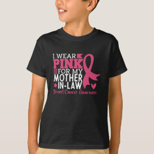 Mother In Law Family Matching Breast Cancer Gift T-Shirt