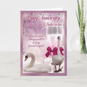 Mother in law & Father in law Anniversary Card