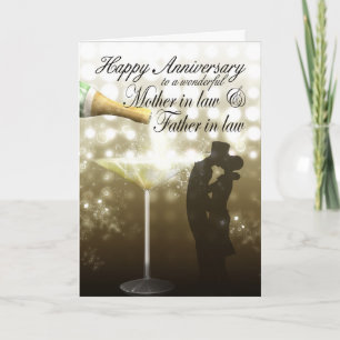 Mother in law & Father in law Anniversary Card