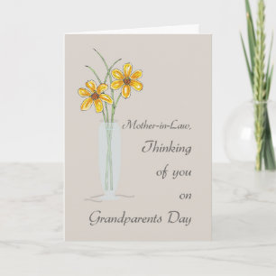 Mother in Law Grandparents Day Thinking of You Card