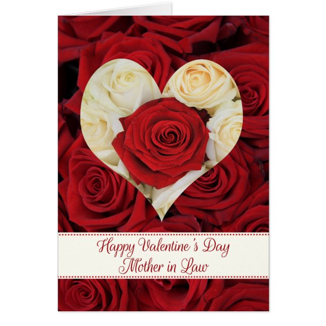Mother in Law  Happy Valentine's Day Roses (Front)