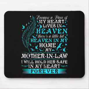 Mother-in-law In Memory Remembrance Guardian Angel Mouse Pad