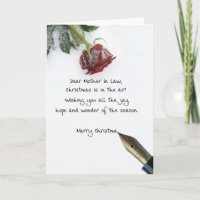 mother in law Merry Christmas card