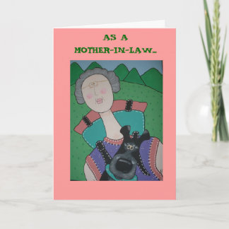 MOTHER-IN-LAW mother's day card