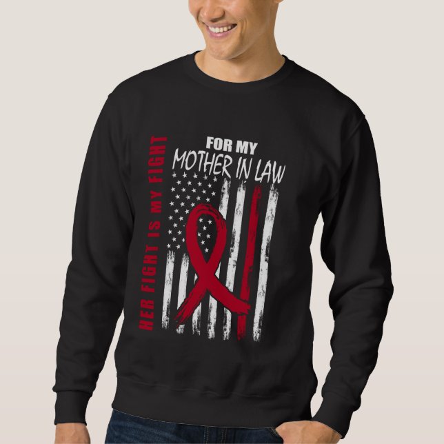 Mother In Law Multiple Myeloma Awareness American  Sweatshirt (Front)