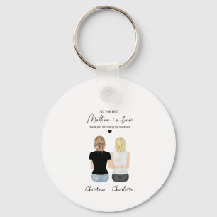 Mother in Law Portrait Wall Art, Mother in Law Gif Key Ring