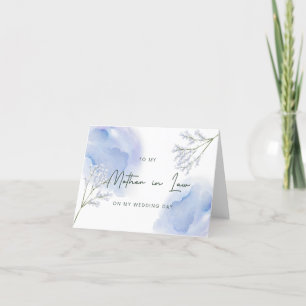 Mother in Law Wedding Day Thank you Card