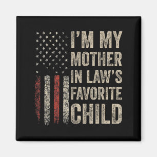 Mother In Laws Favourite Child Funny Family Usa Magnet