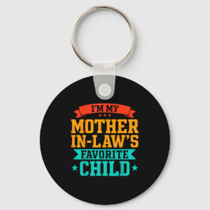 Mother in law's favourite child funny parent menMo Key Ring