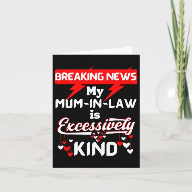 Mother Inlaw Xmas Birthday Son Daughter For Mum In Card (Front)