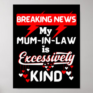 Mother Inlaw Xmas Birthday Son Daughter For Mum In Poster