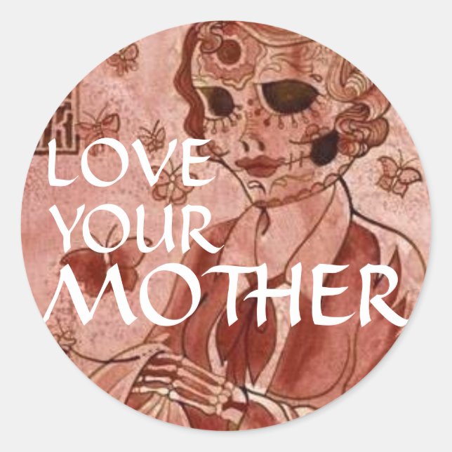 Mother Issues Classic Round Sticker (Front)