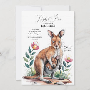 Mother Kangaroo Invitation