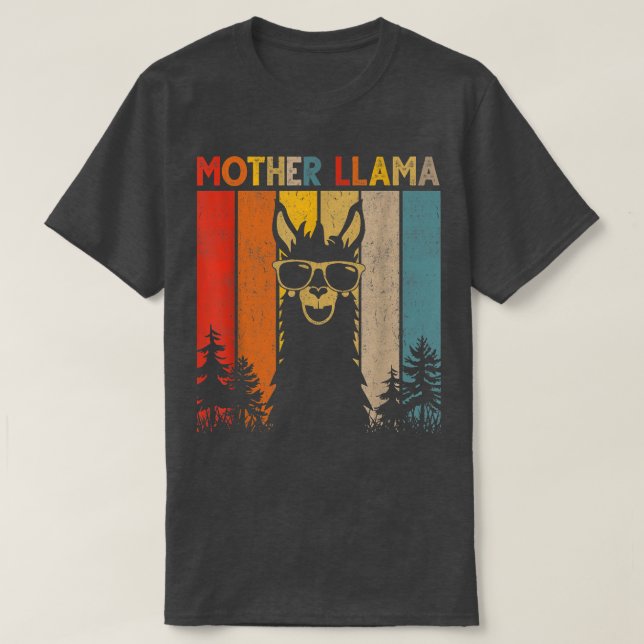 Mother Llama Lover Gift For Mens Womens  T-Shirt (Design Front)