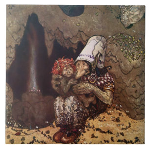 “Mother Love” by John Bauer Ceramic Tile